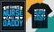Typography nurse Daddy T-shirt design ,