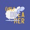 typography slogan with cute sheep and text curly dreamer graphic illustration. Message Fashion Slogan for T-shirt and apparels