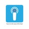 Typography slogan. Icon - tuning radio waves, Wi-Fi, with a heart. Vector illustration