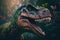 Tyrannosaurus Colorful Dangerous Dinosaur in Lush Prehistoric Nature by Generative AI