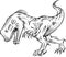 Tyrannosaurus Dinosaur Sketch Doodle
