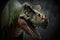 Tyrannosaurus rex dinosaur, creative digital illustration painting