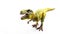Tyrannosaurus Rex, a huge reptile from the Jurassic period, a children`s toy.