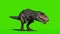Tyrannosaurus rex Looking on Green Screen