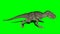 Tyrannosaurus rex Running on Green Screen