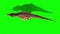 Tyrannosaurus T-Rex Runcycle Top Green Screen 3D Rendering Animation