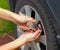 Tyre pressure guage measurement