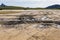 Tyre Tracks Over Salt Pans Where Cars Are Dumped