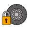 Tyre wheel security tool automotive service