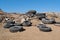 Tyres lies on the dump, abuse of environment