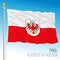 Tyrol official regional flag, land of Republic of Austria