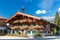 Tyrolean house in front of Wilder Kaiser mountains