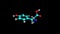 Tyrosine molecule rotating video Full HD