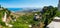 Tyrrhenian coastline from Erice, Sicily, Italy