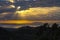 Tyrrhenian sunset from Peloritani Mountains, Sicily, Italy