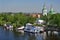 Tyumen, a city on the Tura River and a beautiful promenade along the shore