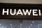 Tyumen, Russia-December 11, 2020: Huawei logo. Huawei is a Chinese equipment and services company