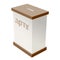 Tzedakah box vector illustration. Side view donation box with coin slot.