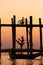 U bein bridge at Amarapura ,Mandalay, Myanmar.