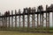 U Bein\'s Wood Bridge, Mandalay, Myanmar