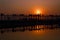 U-Bein teak bridge in Mandalay, Myanmar