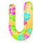 `U` letter shaped balloon