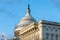 The U.S. Capitol Building during the Dome Restoration Project