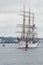 U.S. Coast Guard barque Eagle leaving New Bedford