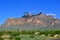 U.S. Customs Border Patrol helicopter Flying Low Casa Grande Arizona