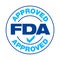 U.S. Food and Drug Administration FDA approved vector stamp