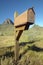 U.S. Mailbox in the desert towers above Picacho Peak State Park, AZ