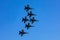 U.S. Navy Blue Angels 1-6 in a delta formation at the 2017 Hunt