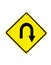 U turn road Traffic Sign