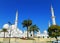 UAE. Abu Dhabi. The white mosque.