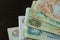 UAE Dirhams. Banknote background