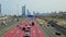 UAE, Dubai - United Arab Emirates 01 April 2024 Time lapse Traffic Flow on Sheikh Zayed Highway in Dubai, Daytime