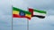 UAE and Ethiopia flag
