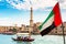 UAE flag and Abra boat in Dubai