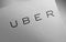 Uber logo icon paper texture stamp