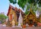 The Ubosot and shrine of Wat Ket Karam, Chiang Mai, Thailand