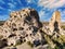 Uchisar Castle in Nevsehir Province in Cappadocia, Turkey