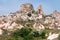 Uchisar cave city of Cappadocia