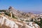 Uchisar cave city in Cappadocia Turkey