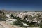 Uchisar and Pigeons Valley in Cappadocia, Turkey