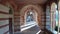 UCLA, the view of the Dickson Court from Royce Hall, the building on the campus of the University of California, Los