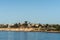 UCSB Skyline seen from across Goleta Bay, California.