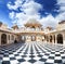 Udaipur City Palace with chess floor