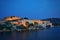 Udaipur city Palace, India in the evening. Ideal image for a tourist guide