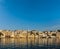 Udaipur houses and ghats on lake Pichola. Udaipur, Rajasthan, In