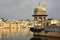 Udaipur, Rajasthan, India. View of the old city waterfront